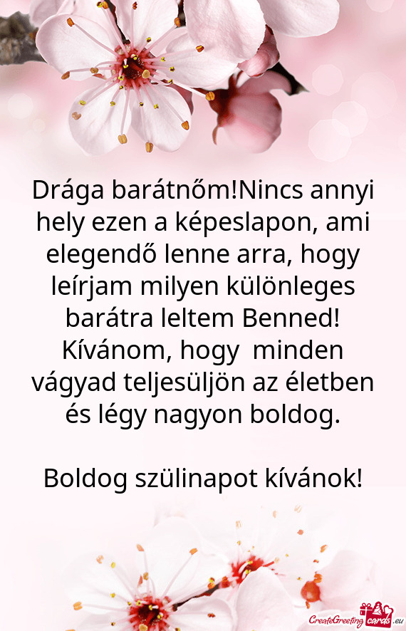 Drága barátnőm!Nincs annyi hely ezen a képeslapon, ami elegendő lenne arra, hogy leírjam milye