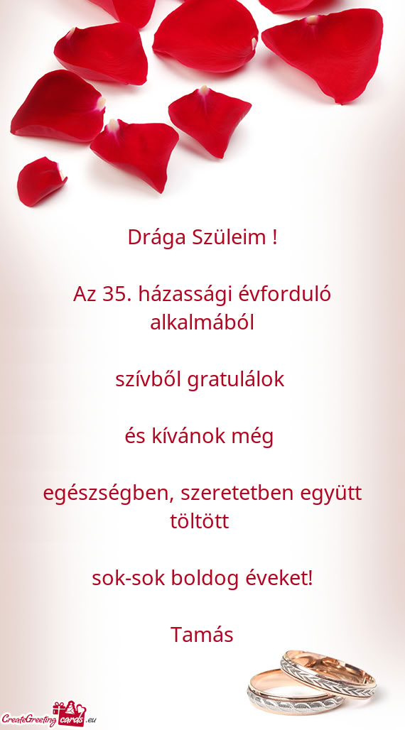 Drága Szüleim ! Az 35
