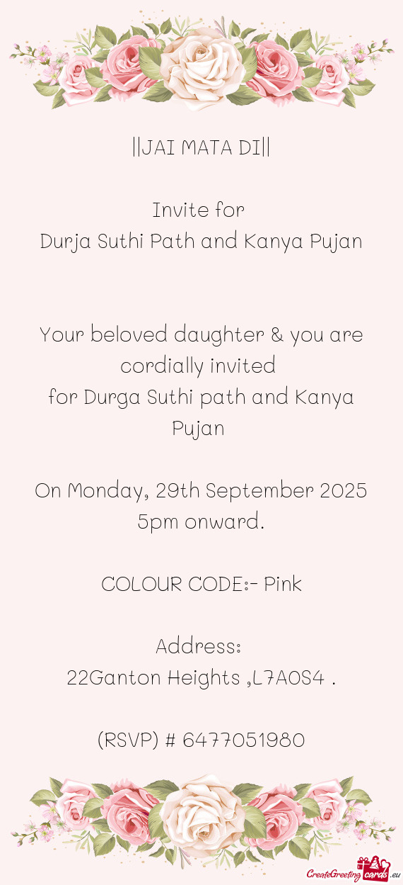 Durja Suthi Path and Kanya Pujan