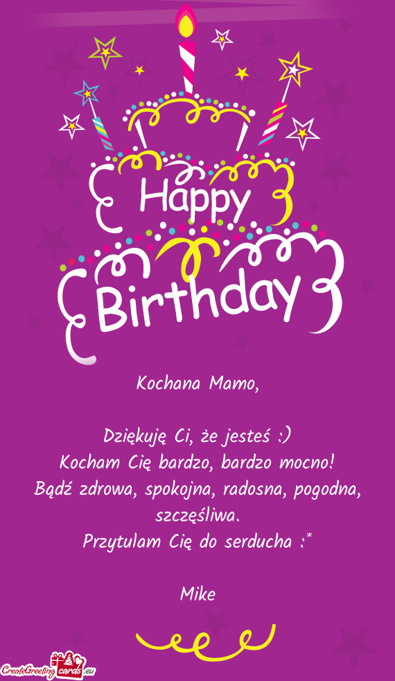 Dziękuję Ci, że jesteś :)