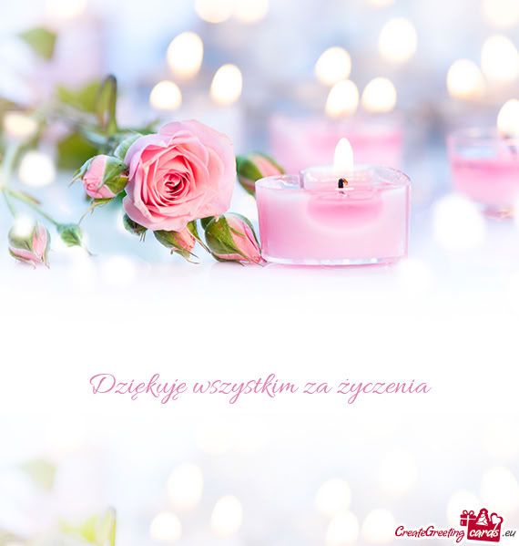 Dziękuję wszystkim za życzenia