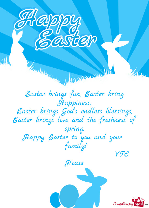 Easter bring Happiness