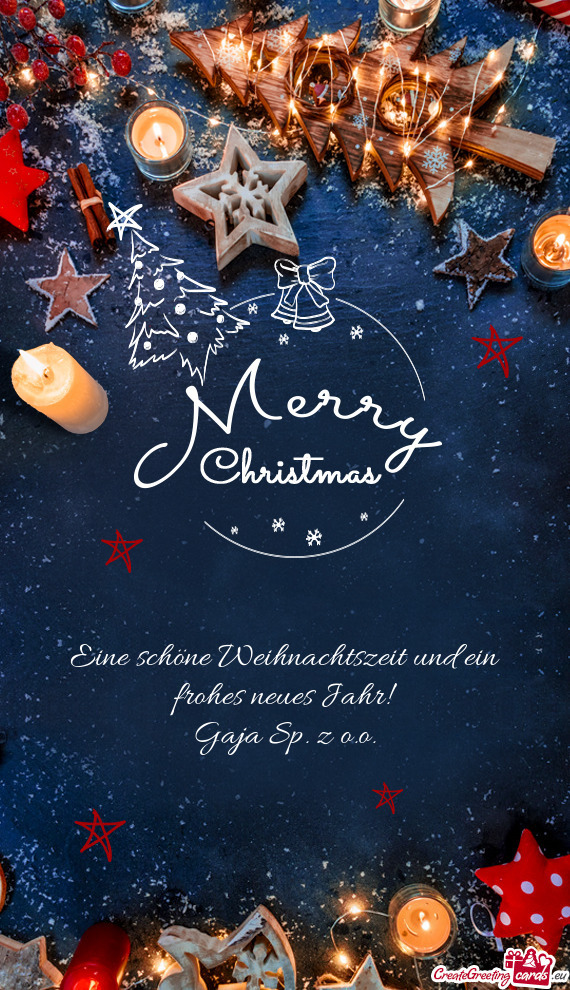 Eine schöne Weihnachtszeit und ein frohes neues Jahr