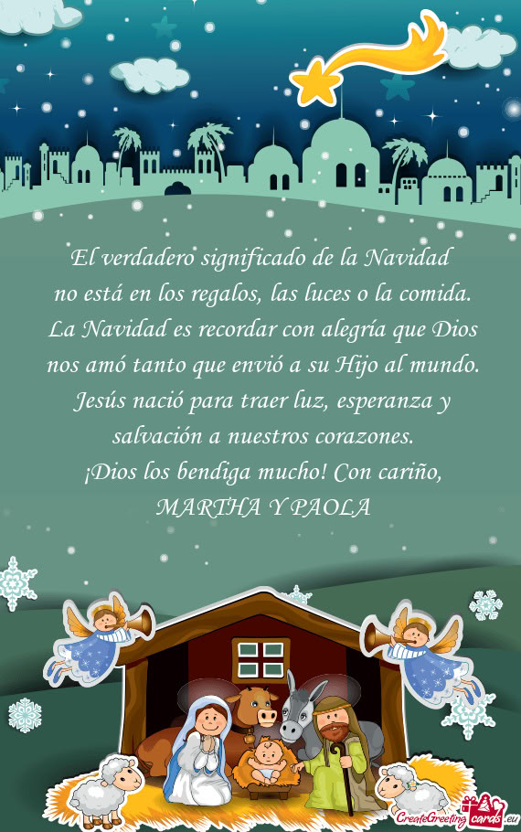 El verdadero significado de la Navidad