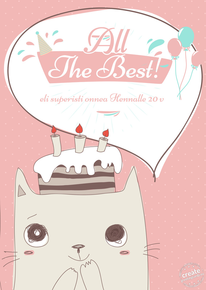 Eli superisti onnea Hennalle 20 v