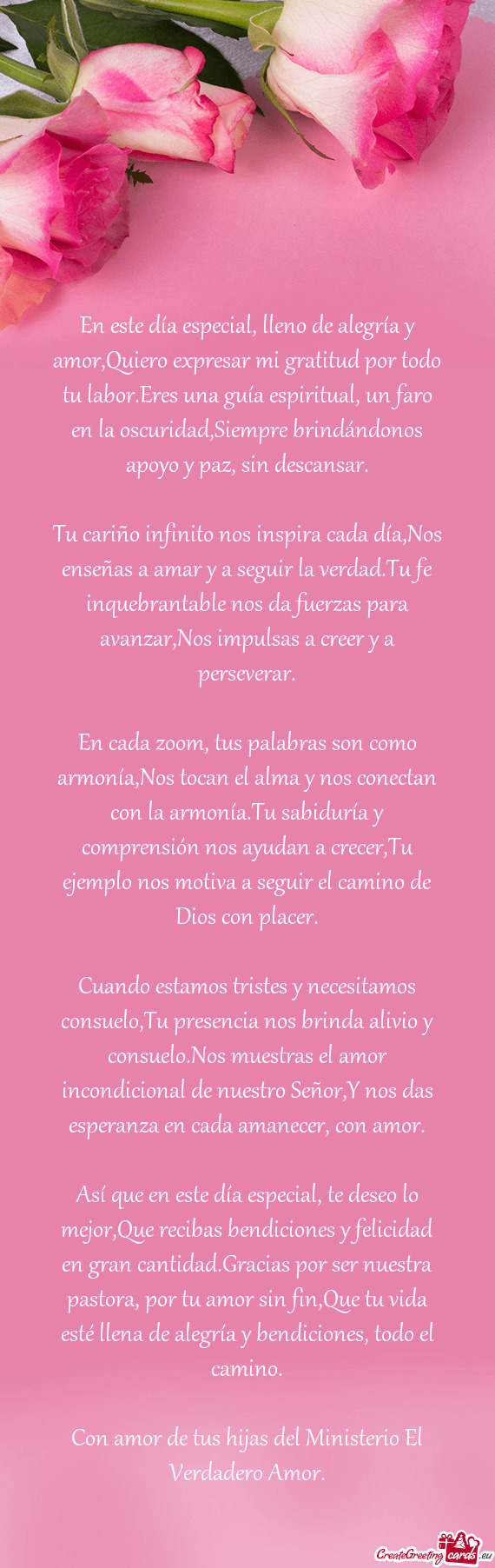 En este día especial, lleno de alegría y amor,Quiero expresar mi gratitud por todo tu labor.Eres u