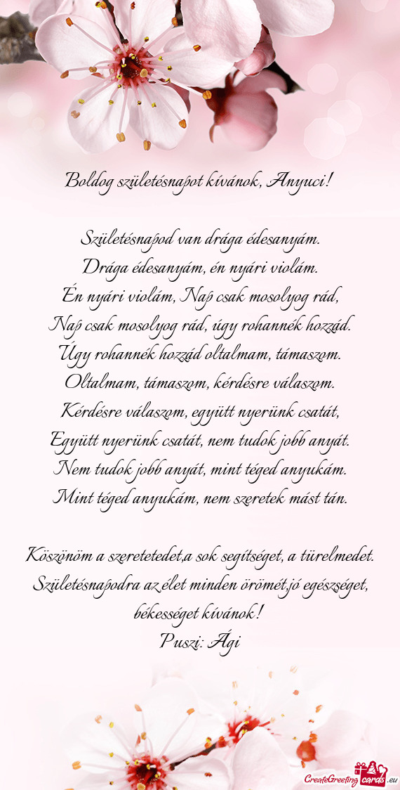 Én nyári violám, Nap csak mosolyog rád