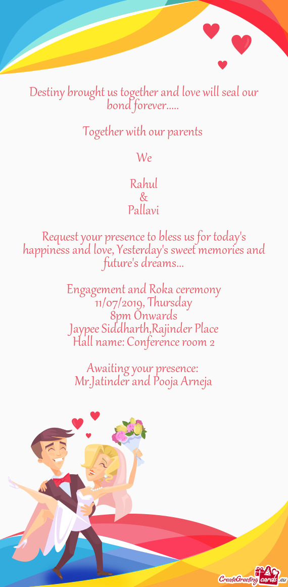 Engagement and Roka ceremony