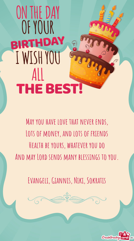 Evangeli, Giannis, Niki, Sokratis