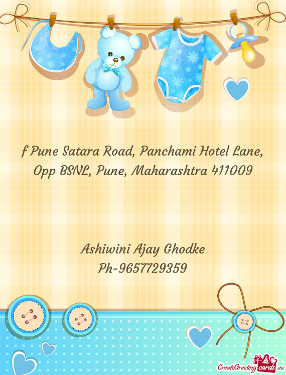 F Pune Satara Road, Panchami Hotel Lane, Opp BSNL, Pune, Maharashtra 411009