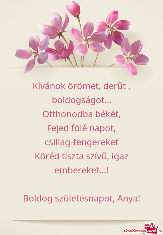 Fejed fölé napot