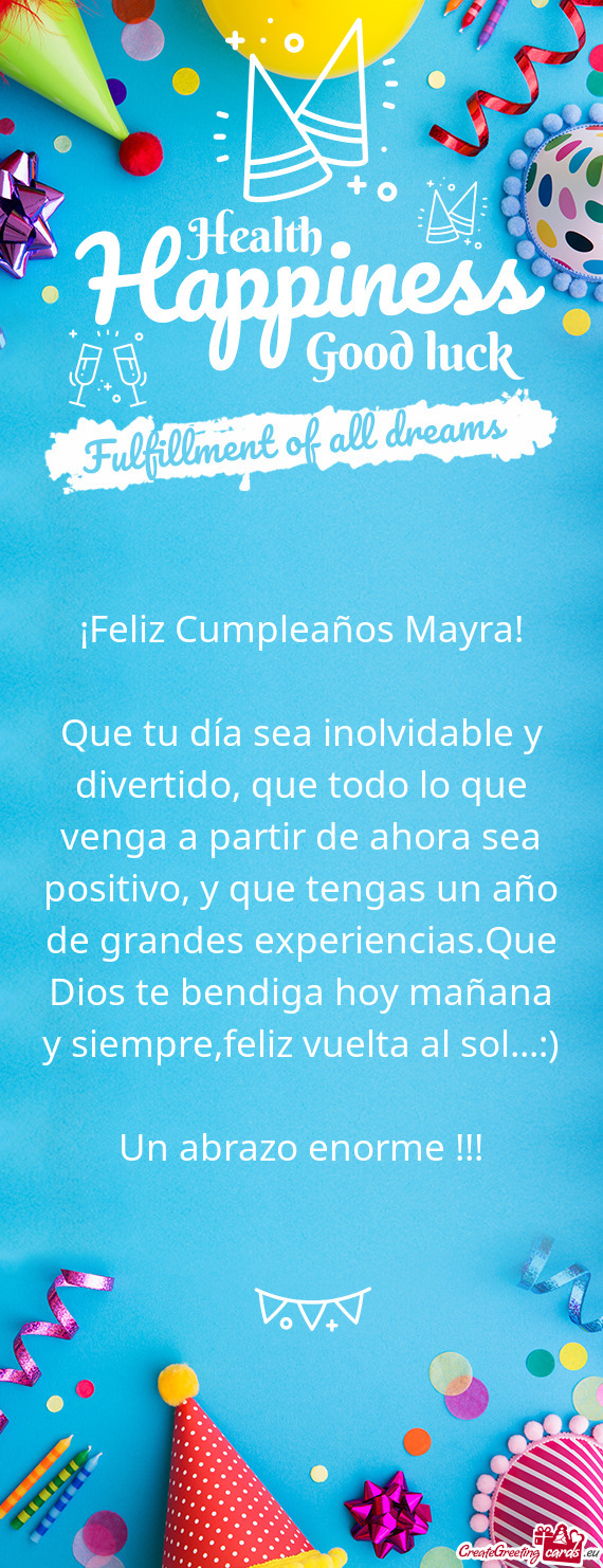 ¡Feliz Cumpleaños Mayra