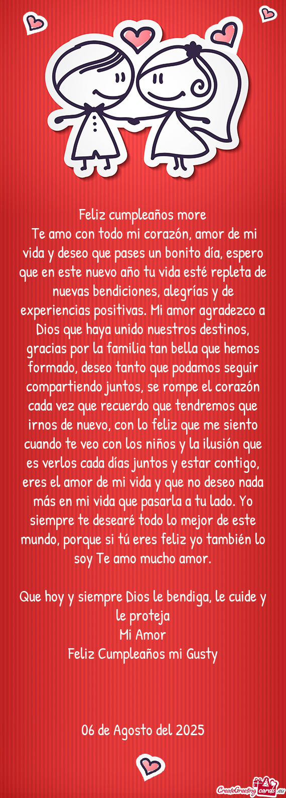 Feliz cumpleaños more