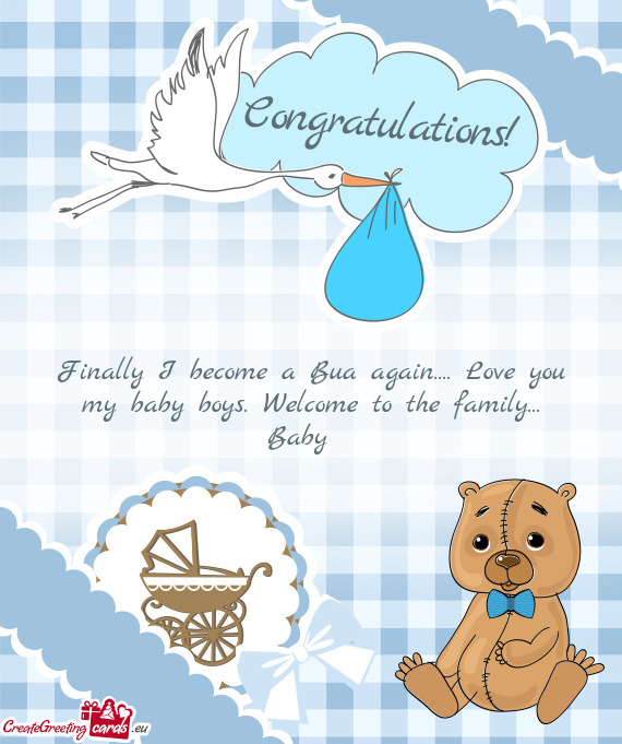 Finally I become a Bua again