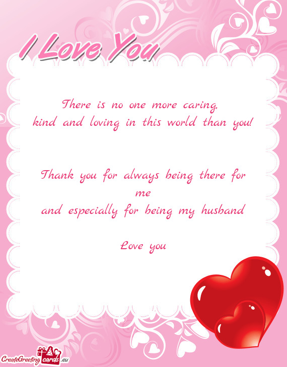 For being my husband  Love you