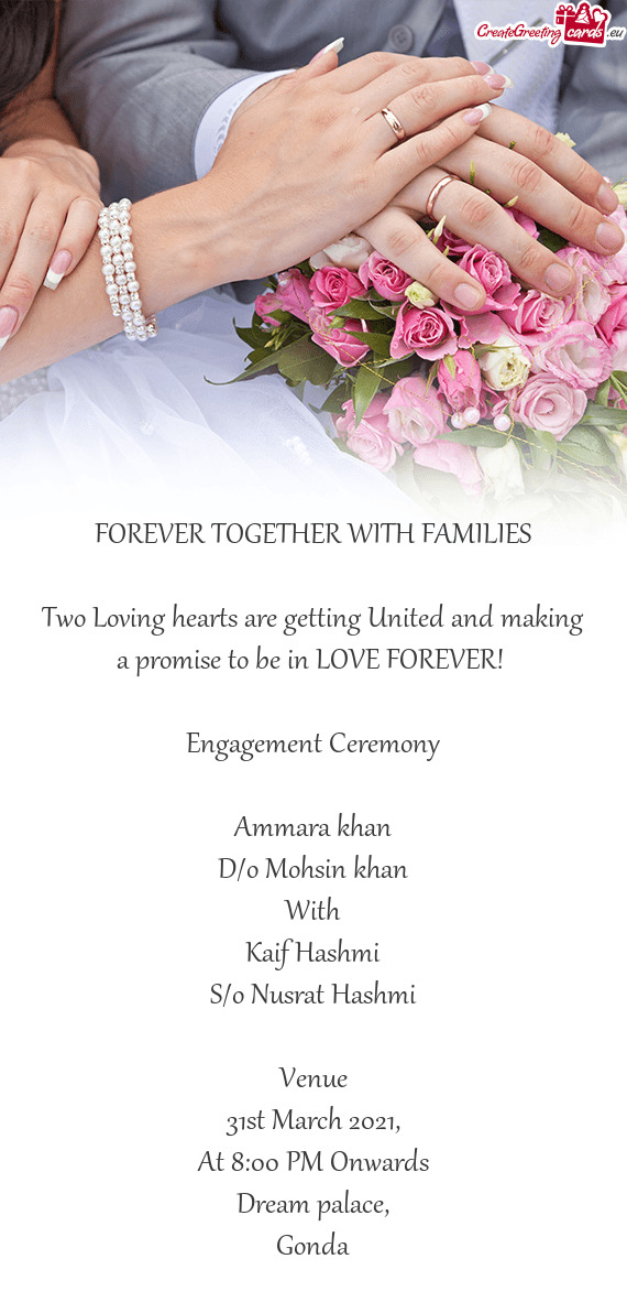 FOREVER TOGETHER WITH FAMILIES