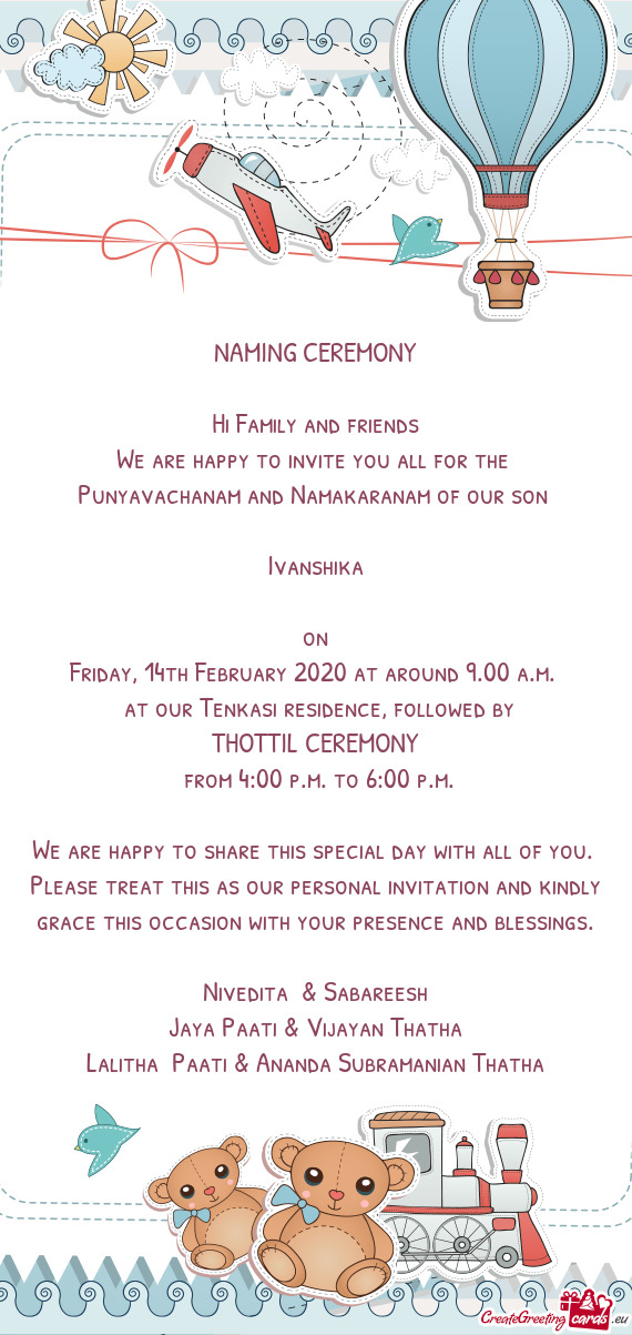 Friday, 14th February 2020 at around 9.00 a.m