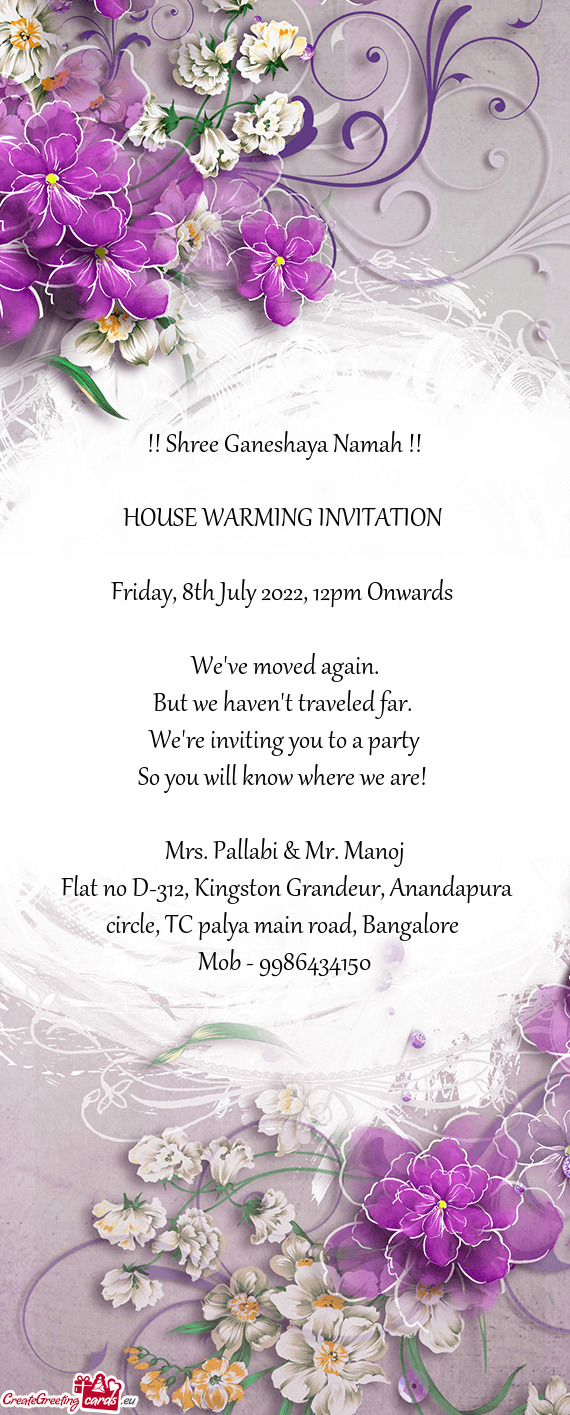 Friday, 8th July 2022, 12pm Onwards