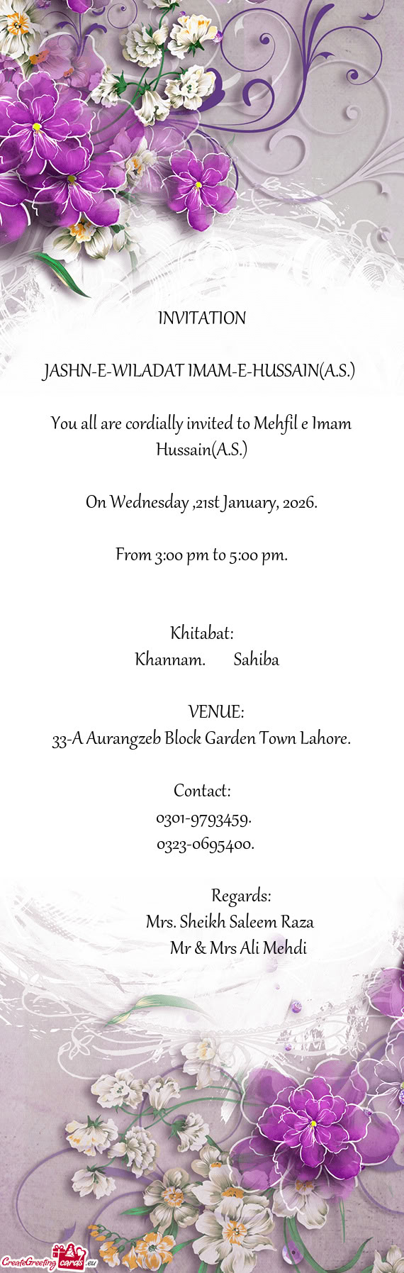 From 3:00 pm to 5:00 pm