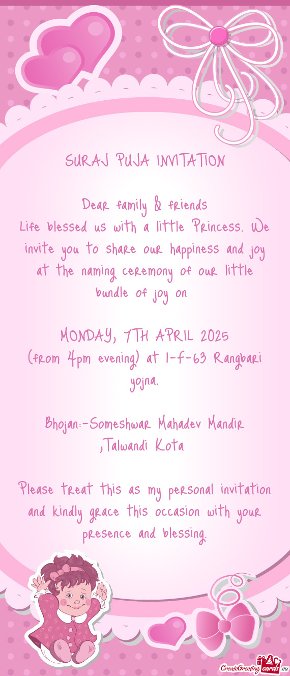 (from 4pm evening) at 1-F-63 Rangbari yojna