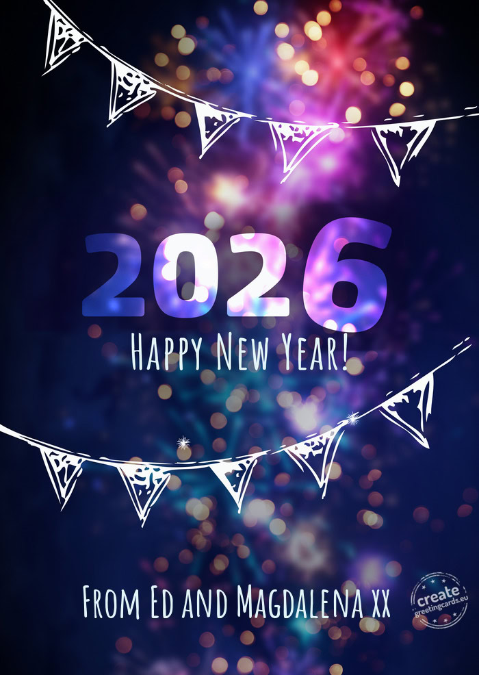 From Ed and Magdalena xx