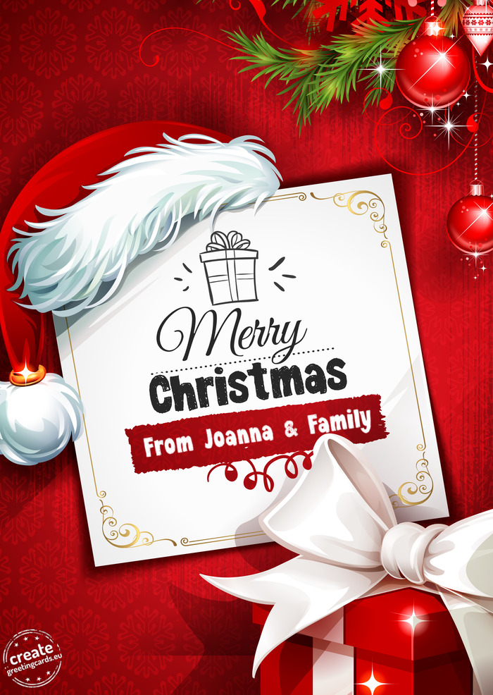 From Joanna & Family