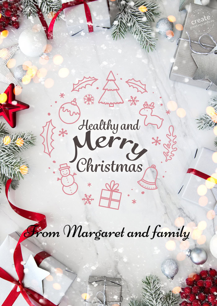 From Margaret and family