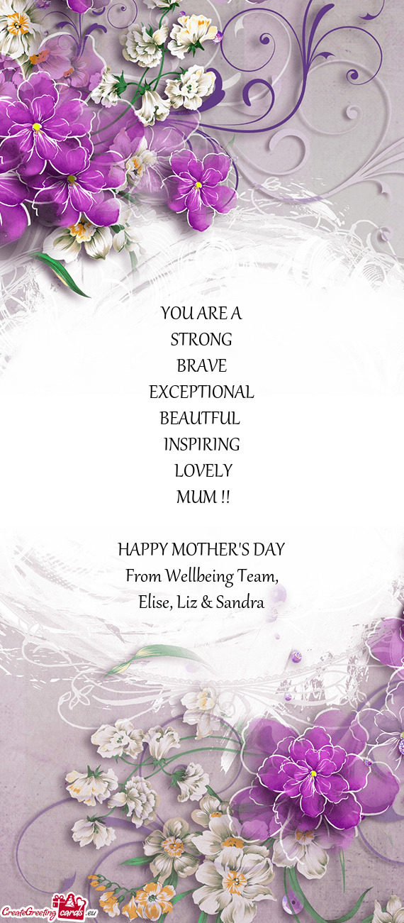 From Wellbeing Team