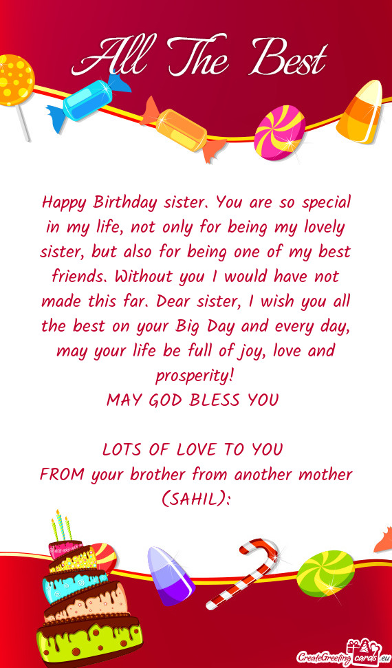 FROM your brother from another mother (SAHIL)