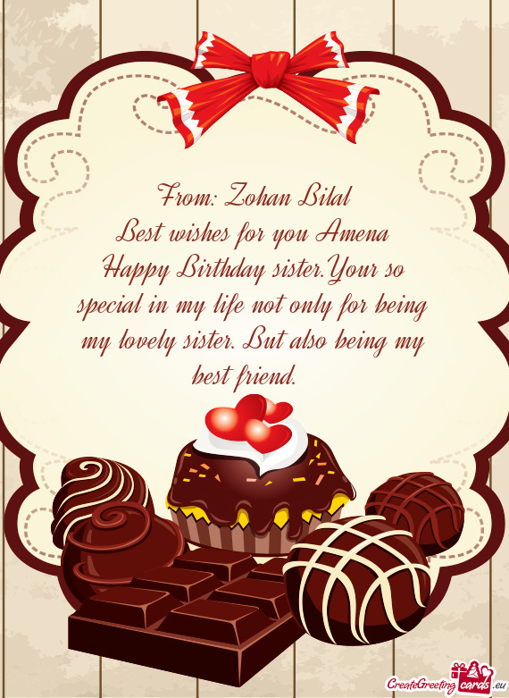From: Zohan Bilal