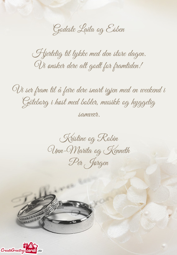 Godeste Laila og Esben