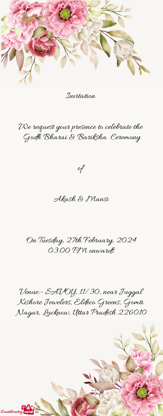Godh Bharai & Bariksha Ceremony