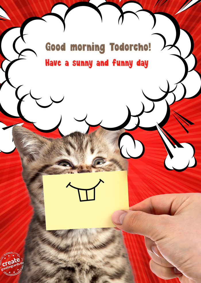 Good morning Todorcho