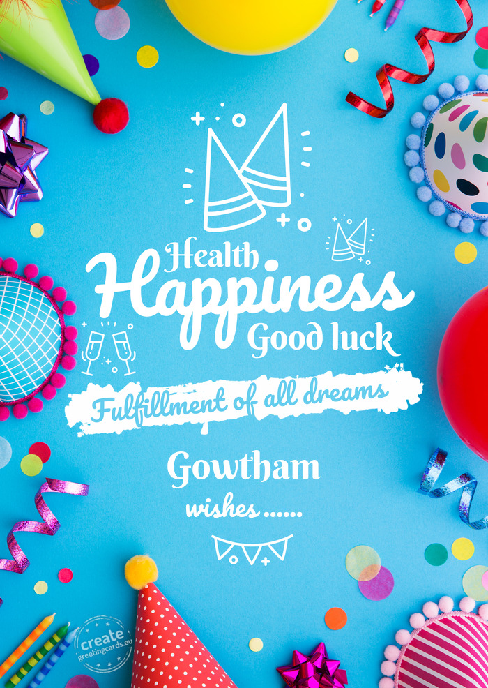 Gowtham fulfillment of dreams wishes