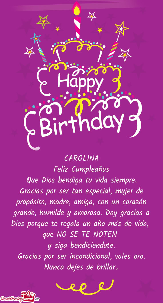 Gracias por ser tan especial, mujer de propósito, madre, amiga, con un corazón grande, humilde y a