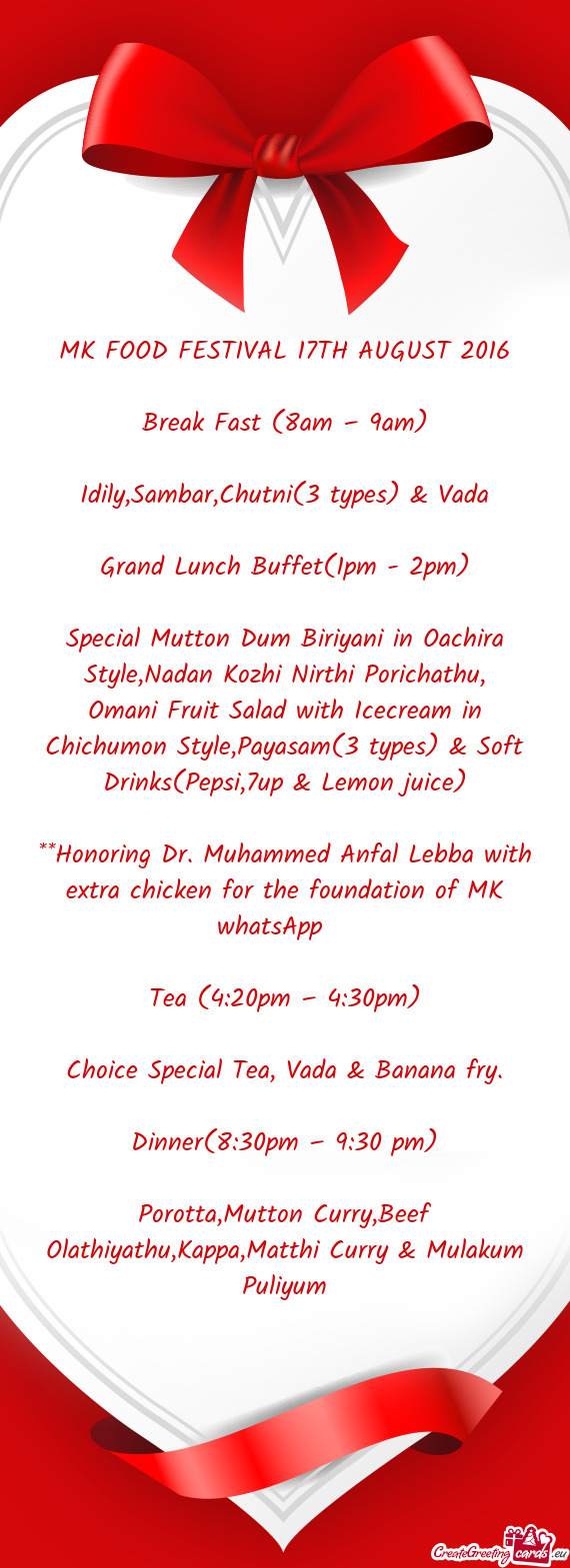 Grand Lunch Buffet(1pm - 2pm)