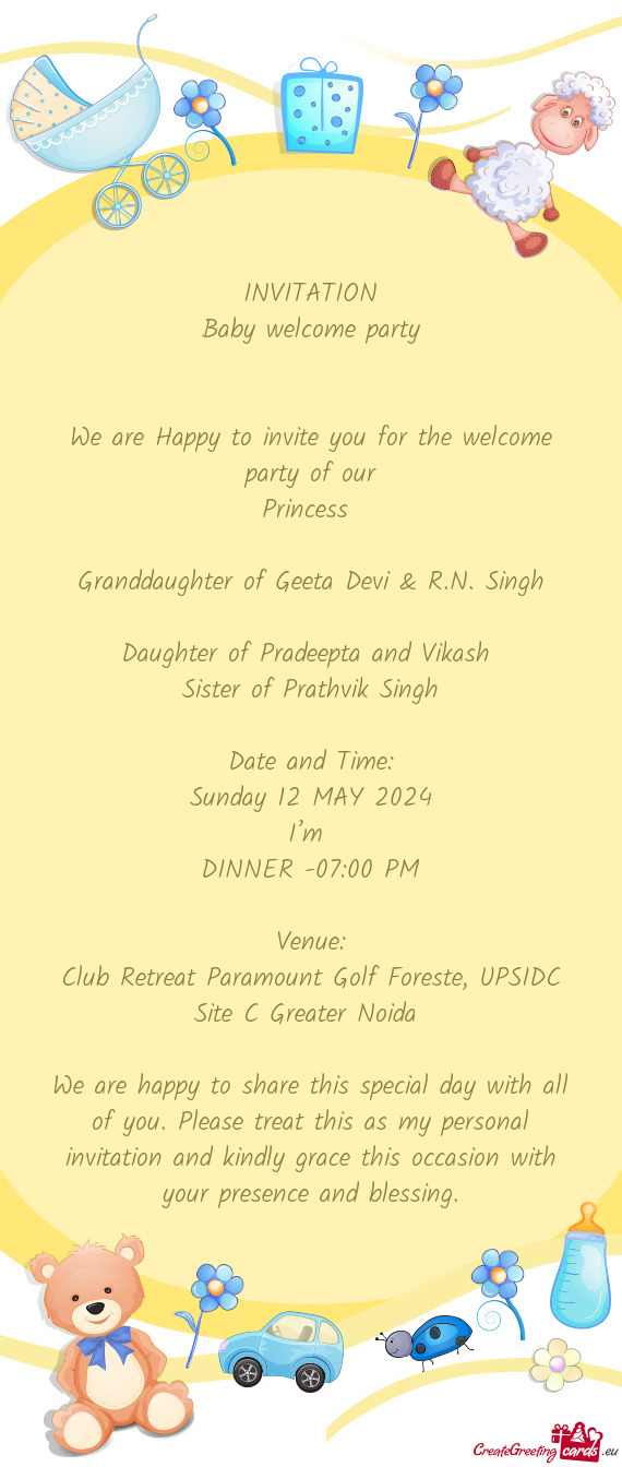 Granddaughter of Geeta Devi & R.N. Singh