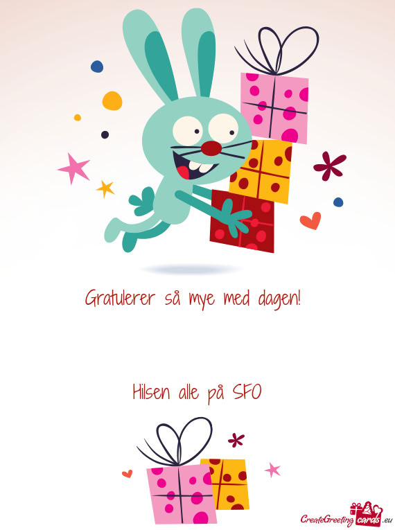 Gratulerer så mye med dagen