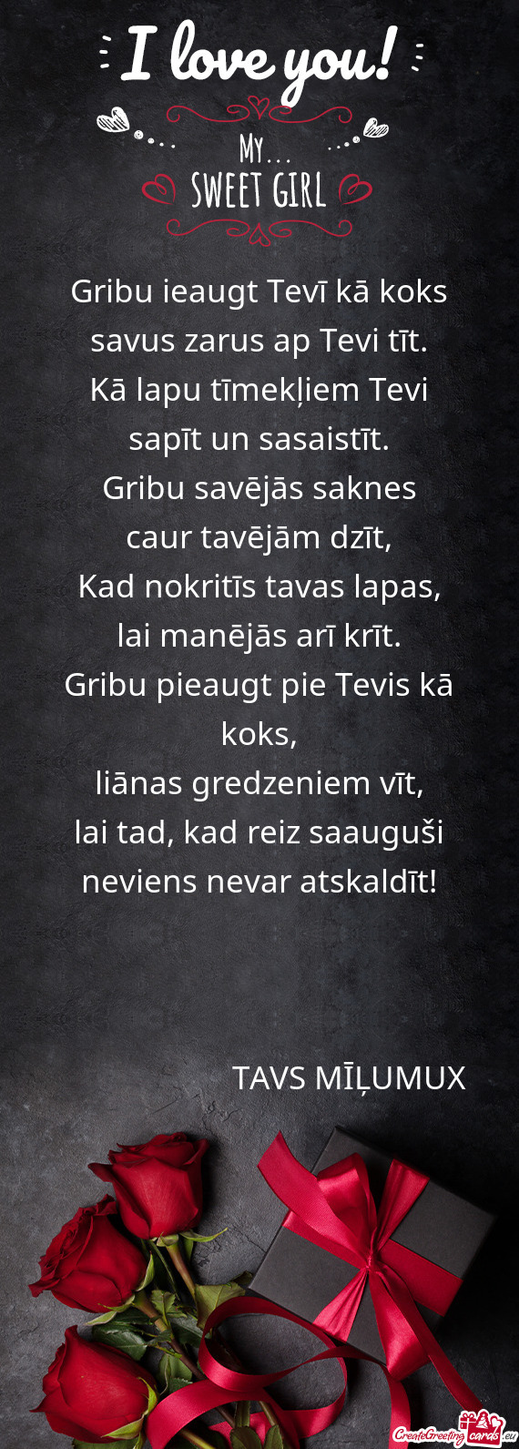 Gribu ieaugt Tevī kā koks