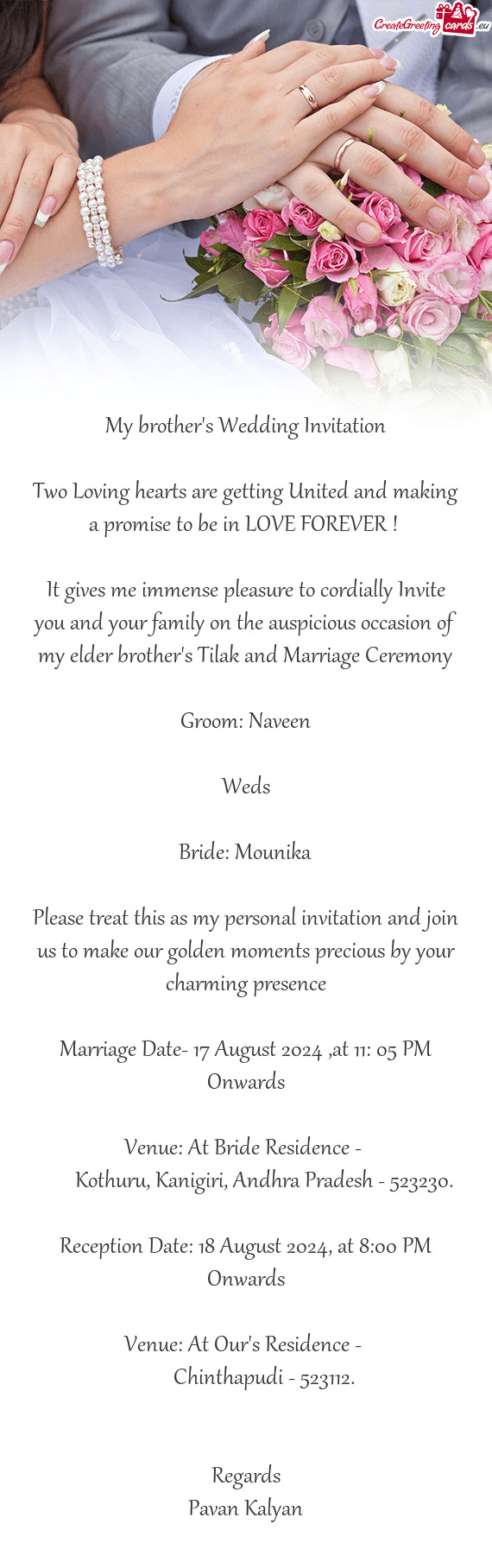 Groom: Naveen