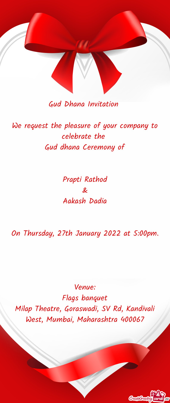 Gud dhana Ceremony of