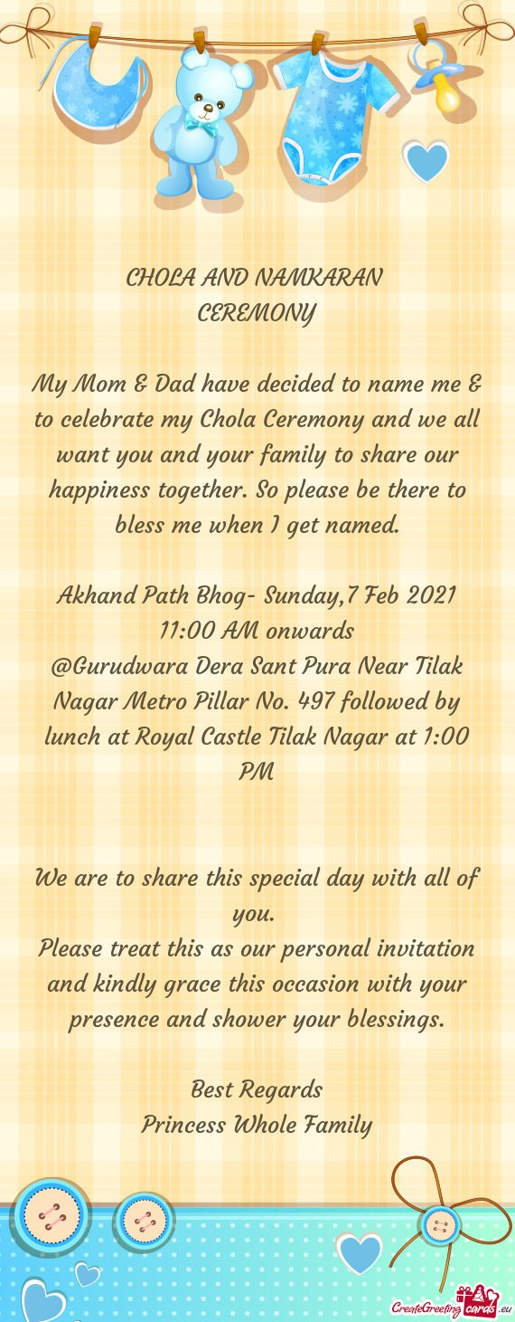 @Gurudwara Dera Sant Pura Near Tilak Nagar Metro Pillar No. 497 followed by lunch at Royal Castle Ti