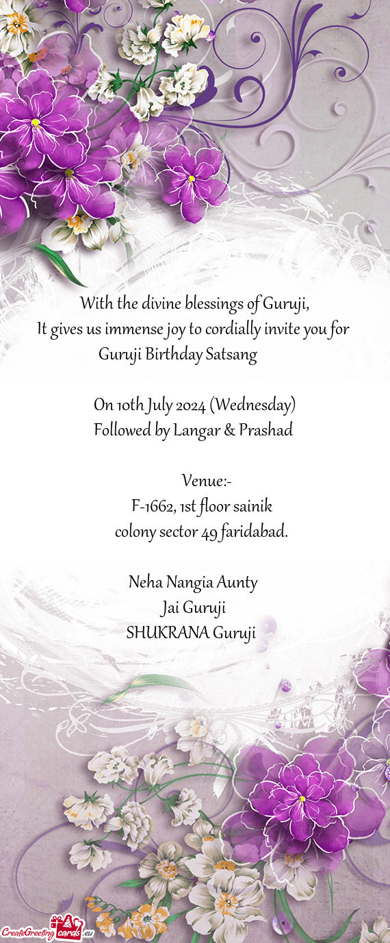 Guruji Birthday Satsang 🎂🎂🎂🎂