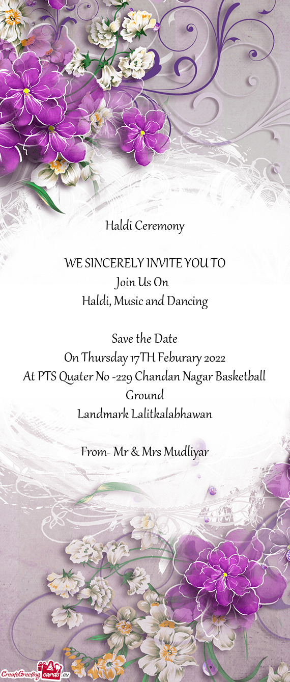 Haldi, Music and Dancing