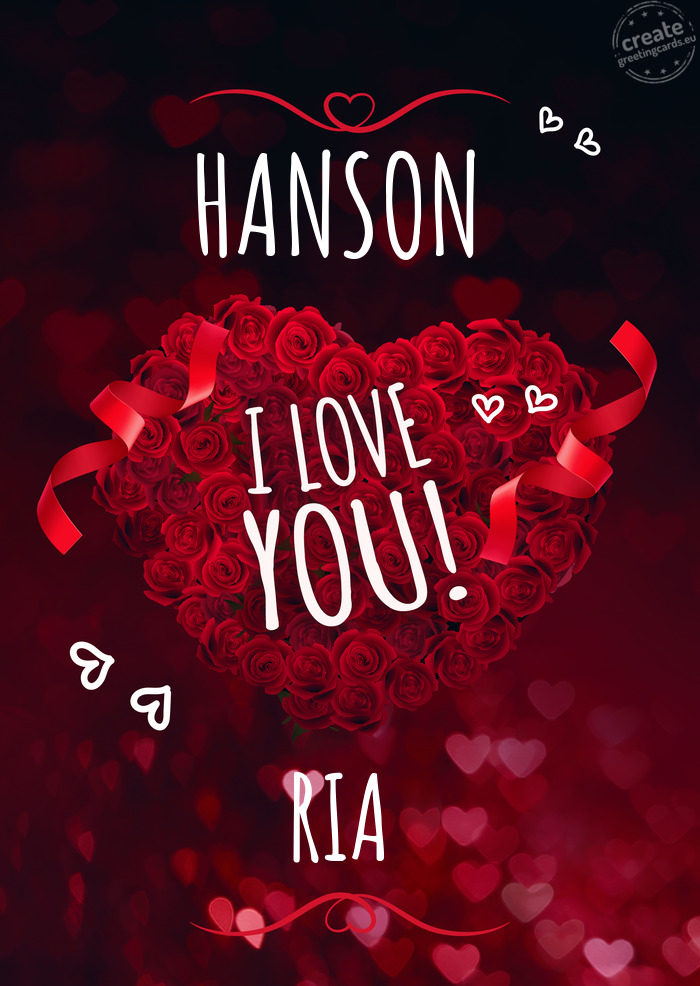 HANSON I love you RIA
