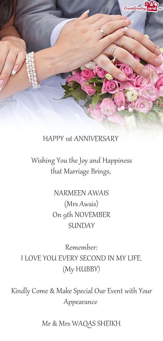 🎉 HAPPY 1st ANNIVERSARY 🎉