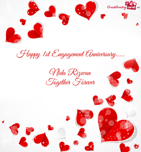 Happy 1st Engagement Anniversary.....    Nida Rizwan
