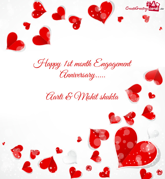 Happy 1st month Engagement Anniversary