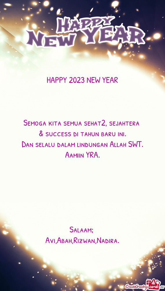 HAPPY 2023 NEW YEAR