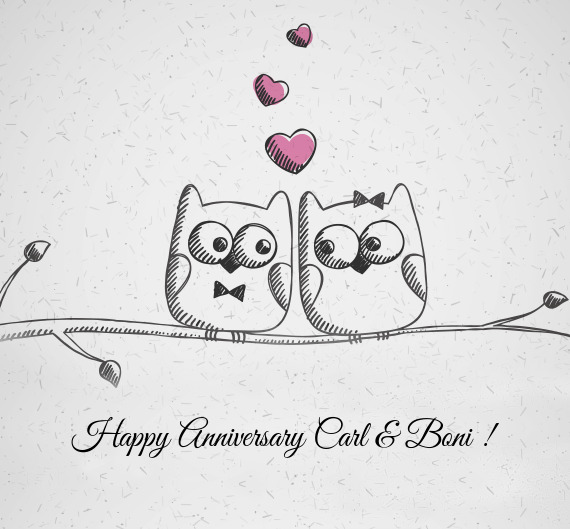 Happy Anniversary Carl & Boni